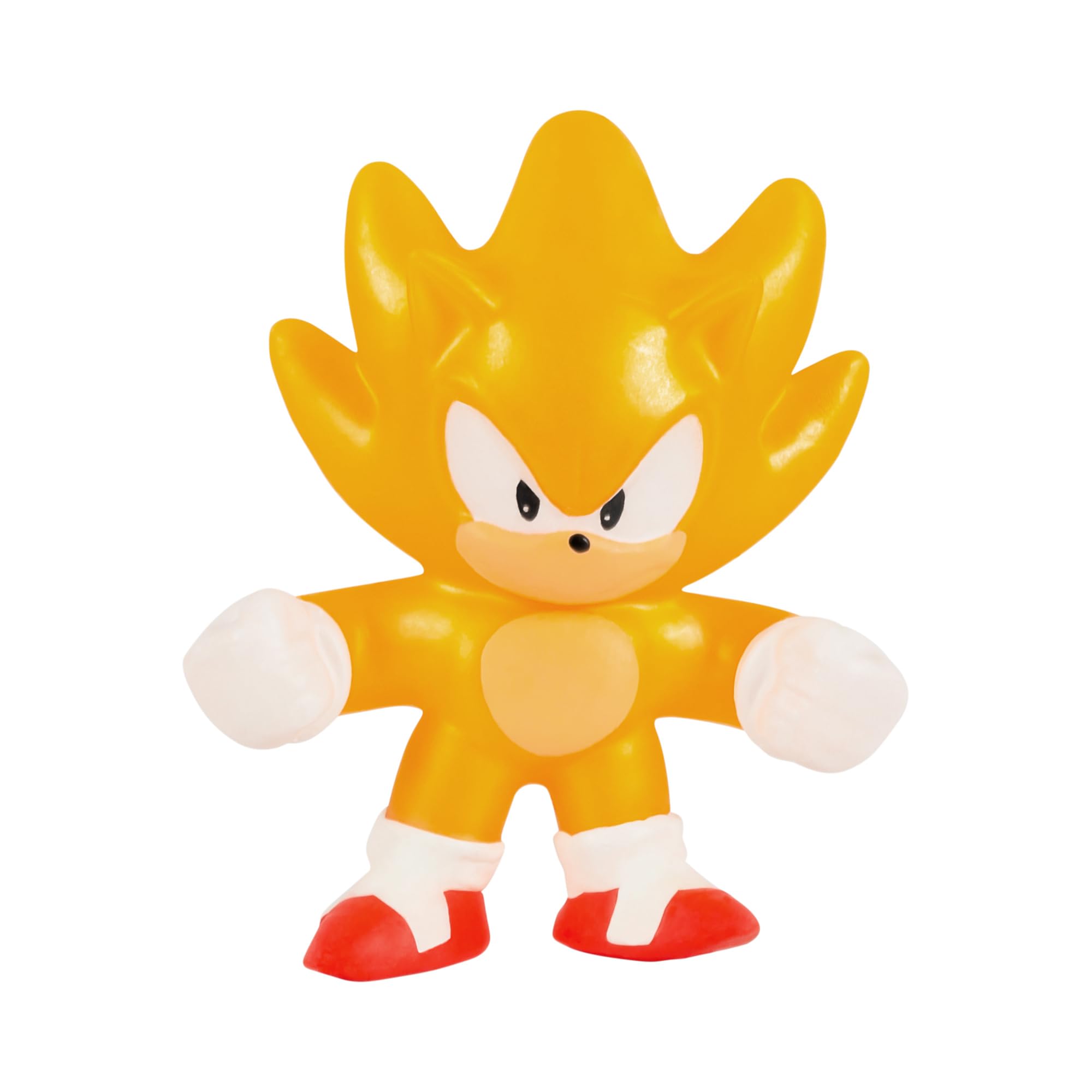 Vibrant yellow character design with spiky hair, playful pose, and energetic cartoon style.