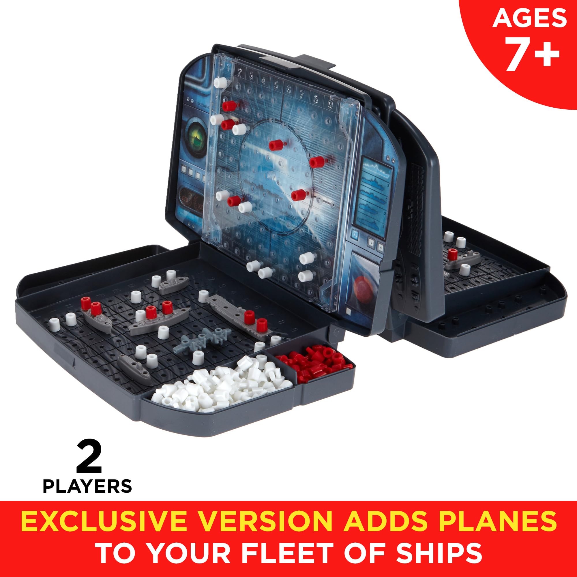 BATTLESHIP PLANES EDITION: Engage in strategic gameplay with ships and planes for two players.