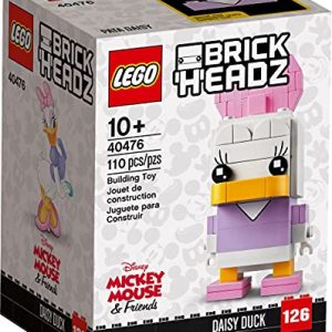 Daisy Duck LEGO BrickHeadz set - 110 pieces for Disney fans, ages 10 and up.