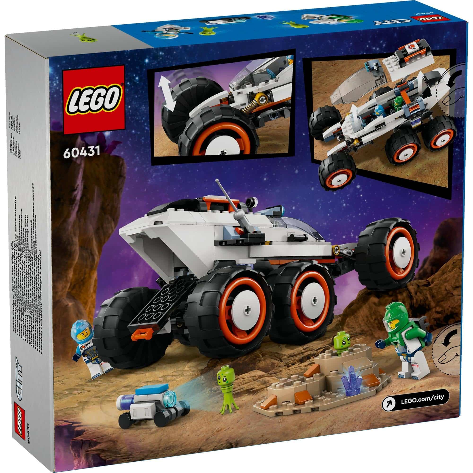 LEGO 60431 Exploration Rover in vibrant colors for imaginative deep space adventures and play.