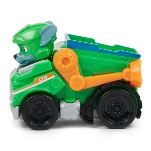 Colorful dog truck toy for kids, promoting imaginative play and fine motor skill development.