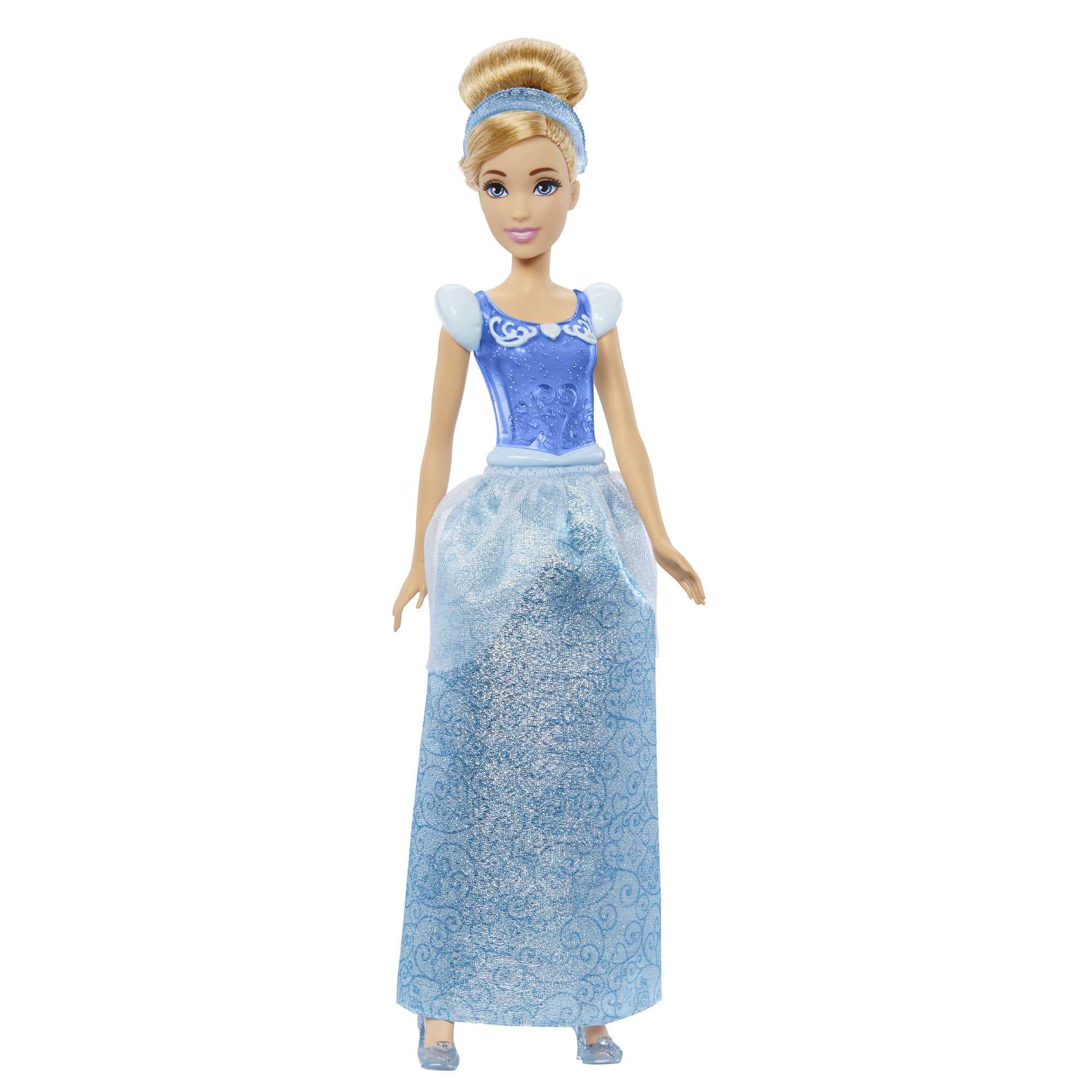 Charming classic fairy tale princess doll in elegant blue gown, perfect for imaginative play.