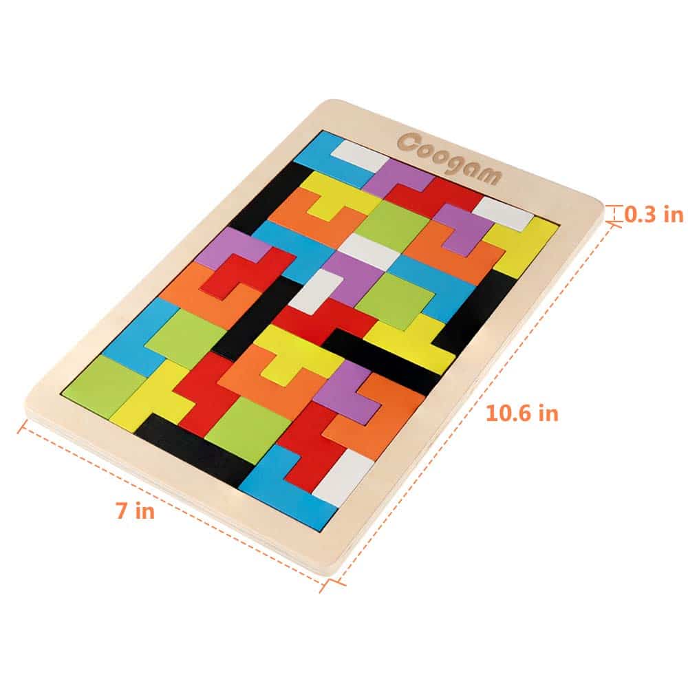 Vibrant wooden puzzle for kids, enhancing cognitive skills and fine motor development through fun play.