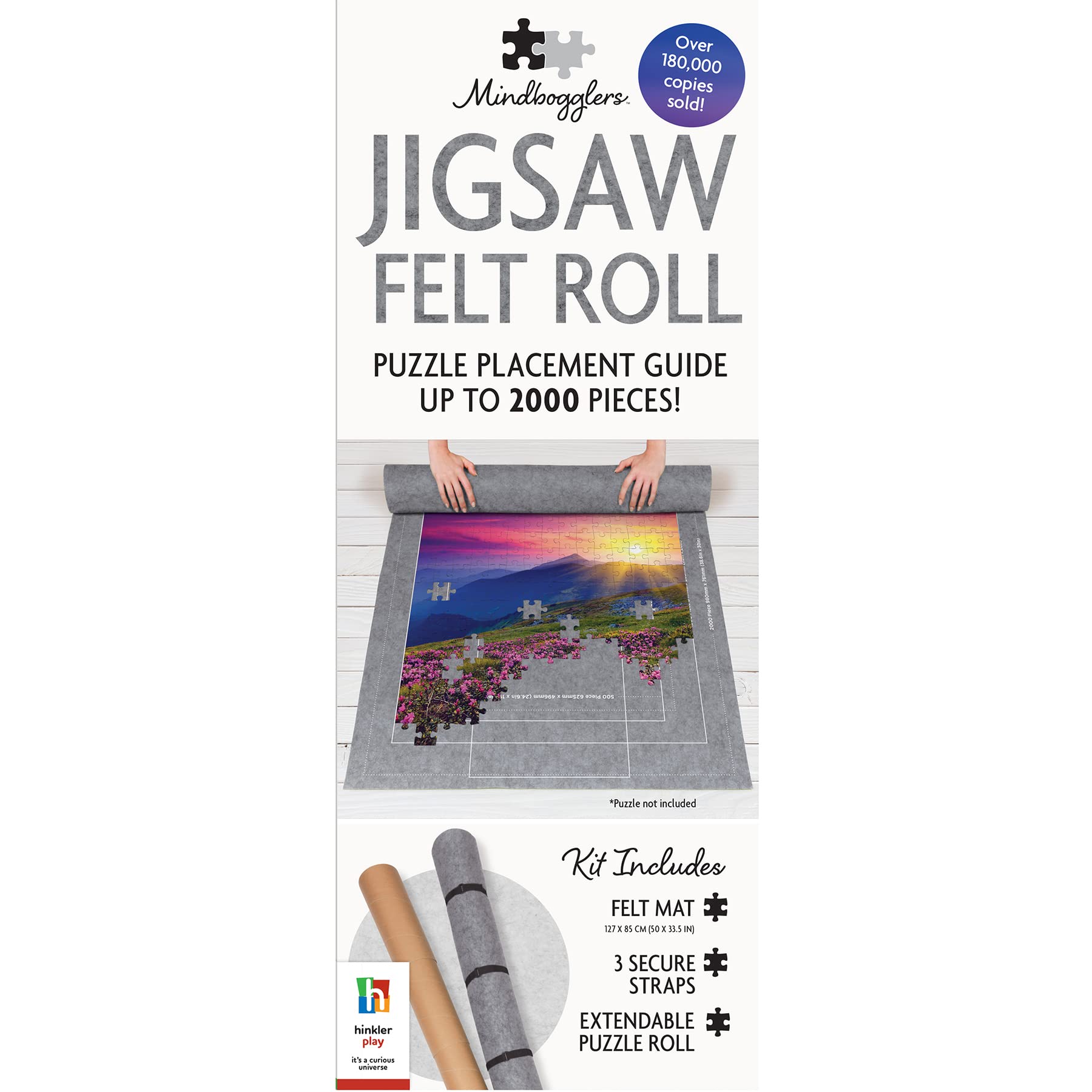 Jigsaw Puzzle Felt Roll: Convenient storage for puzzles up to 2000 pieces.