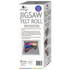 Jigsaw felt roll: convenient storage and transport solution for puzzle enthusiasts.