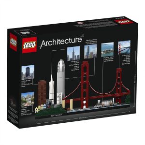 LEGO San Francisco set: build iconic landmarks like the Golden Gate Bridge and Salesforce Tower.