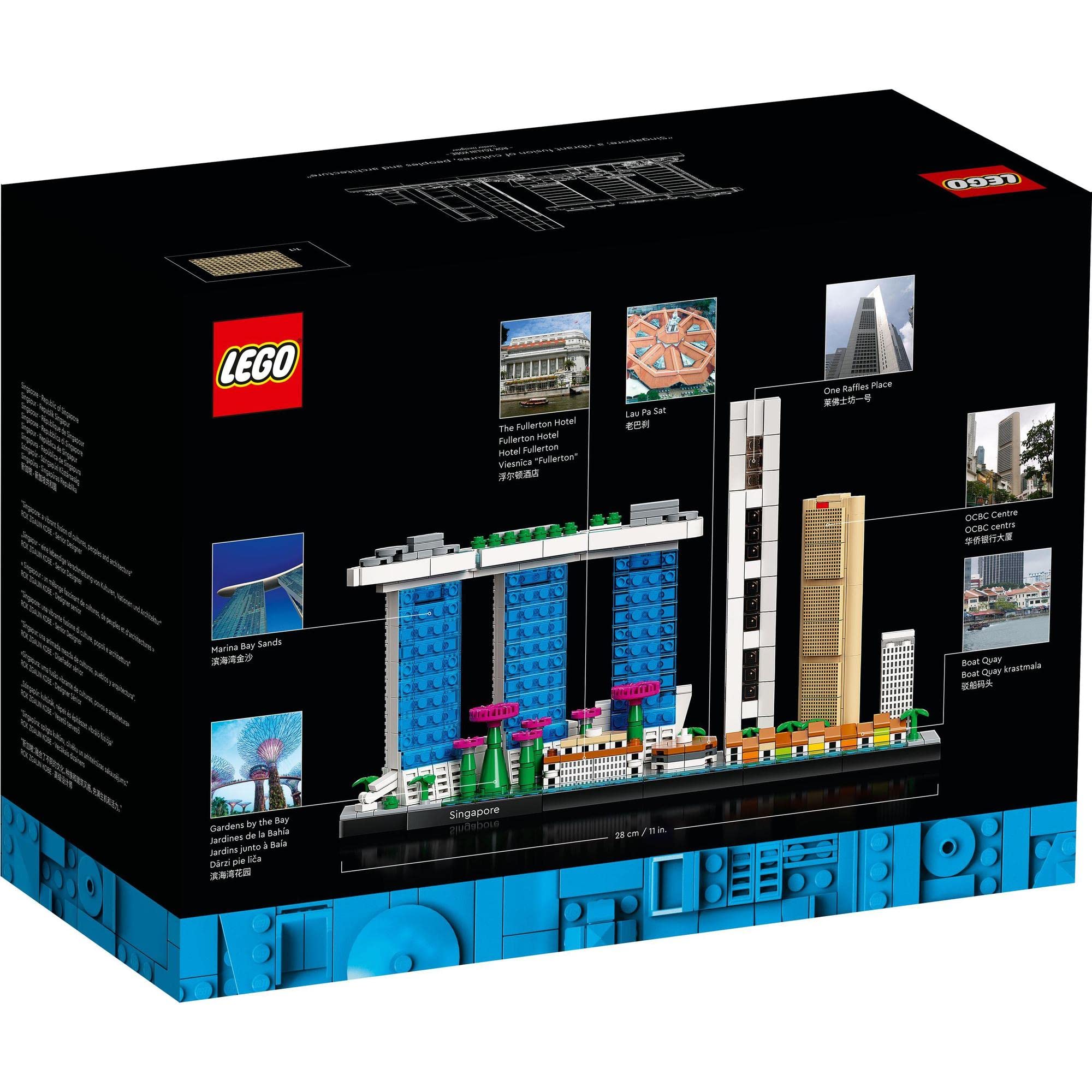 Vibrant Modern Urban LEGO Cityscape Set showcasing colorful buildings and greenery in sustainable design.