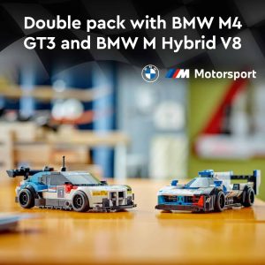 BMW M4 GT3 and M Hybrid V8 model cars in a collectible double pack.