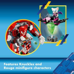 Knuckles and Rouge minifigures embark on an exciting adventure with action, technology, and intrigue.