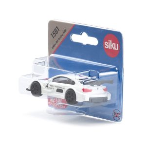 Siku Model 1581: Sporty die-cast toy car in blue packaging, perfect for play and display.