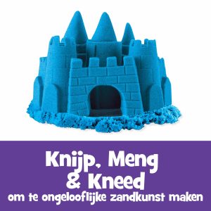 Vibrant blue sandcastle inviting tactile creativity and imaginative play with Pinch, Mix & Knead.