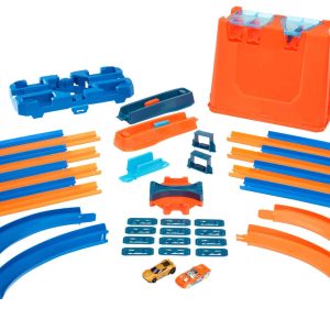 Vibrant racing toy track set with cars for creative play and exciting adventures.