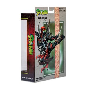 Ninja Spawn Action Figure - Collectors Edition featuring dynamic pose and vibrant artwork.