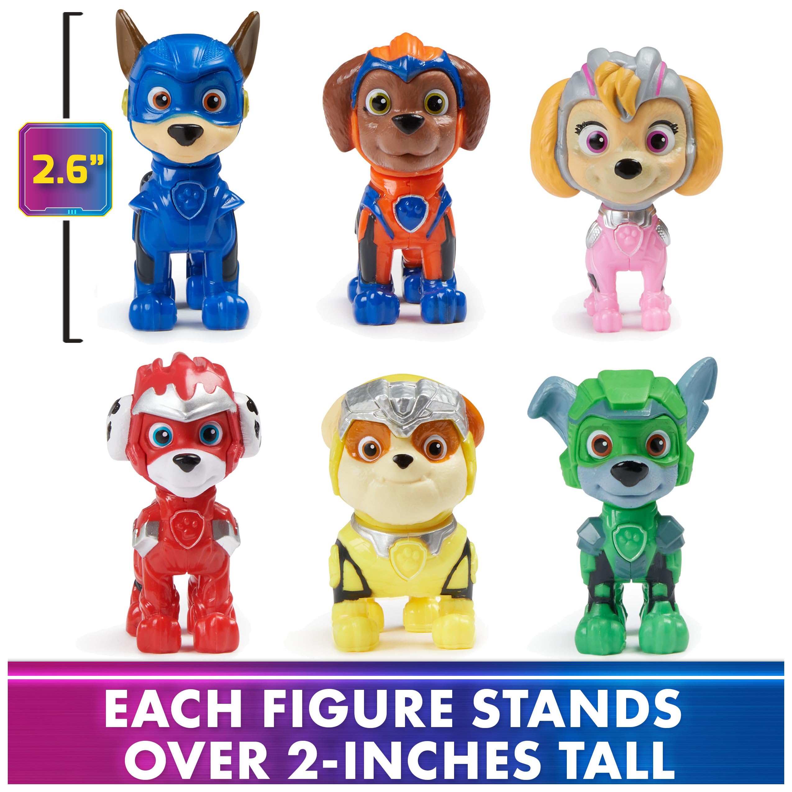 Colorful puppy figures for kids, perfect for play or collection, promoting teamwork and adventure.