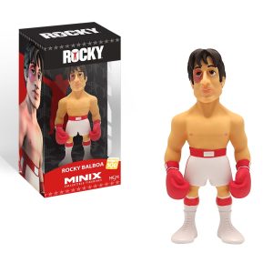 Rocky Balboa collectible figurine in boxing stance, perfect for fans and collectors.