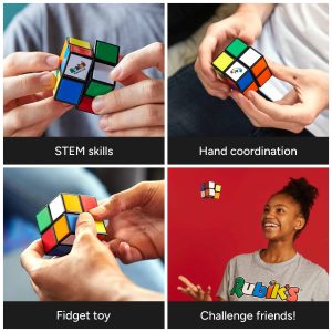 Discover the benefits of Rubiks Cube: STEM skills, coordination, sensory play, and social fun!