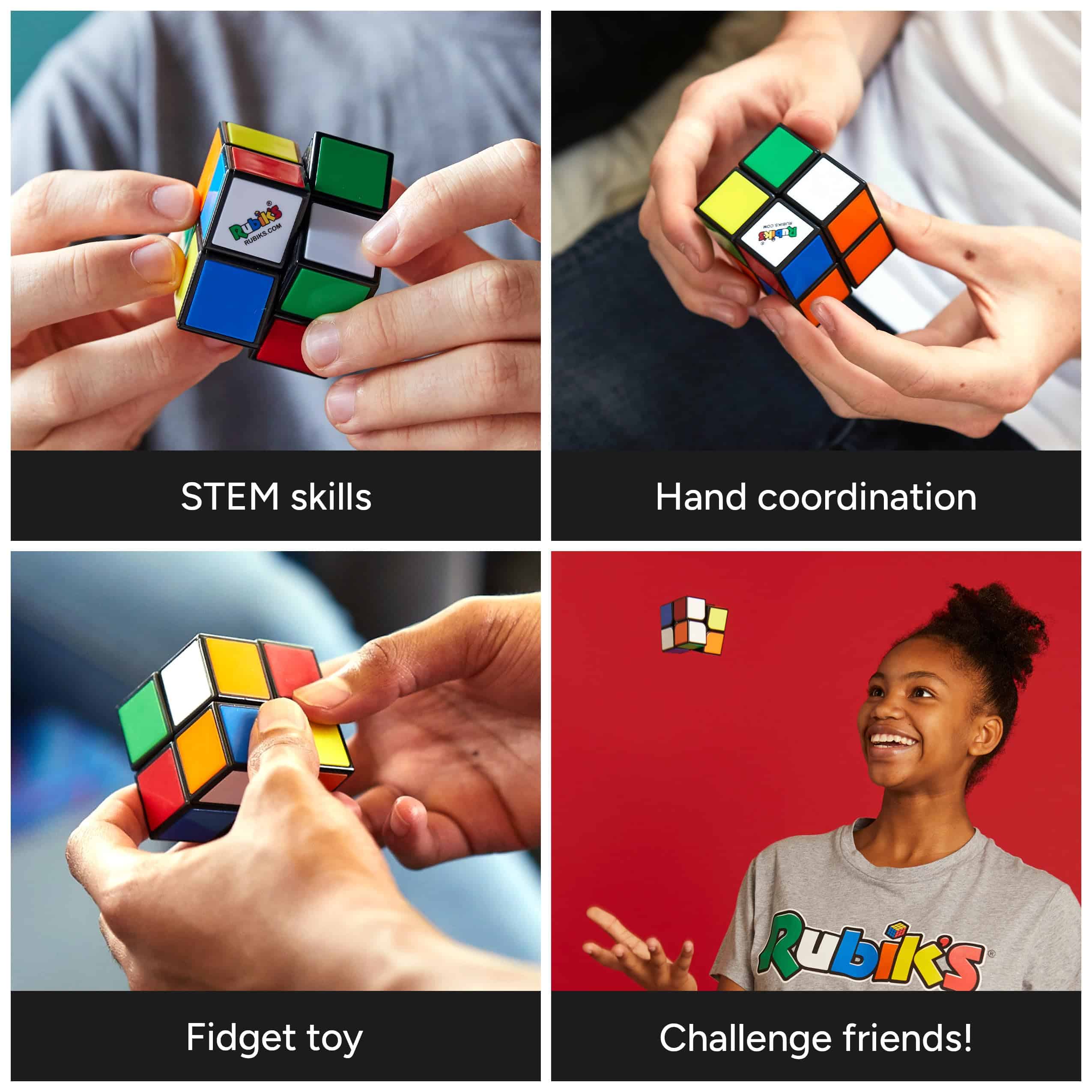 Discover the benefits of Rubiks Cube: STEM skills, coordination, sensory play, and social fun!