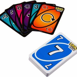 Colorful UNO cards arranged in a fan, capturing the excitement of gameplay and strategy.