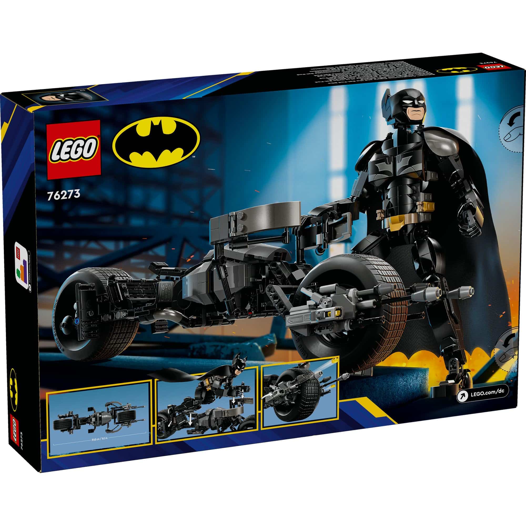 Batman LEGO Set 76273: Build the Batmobile and embark on thrilling Gotham City adventures.
