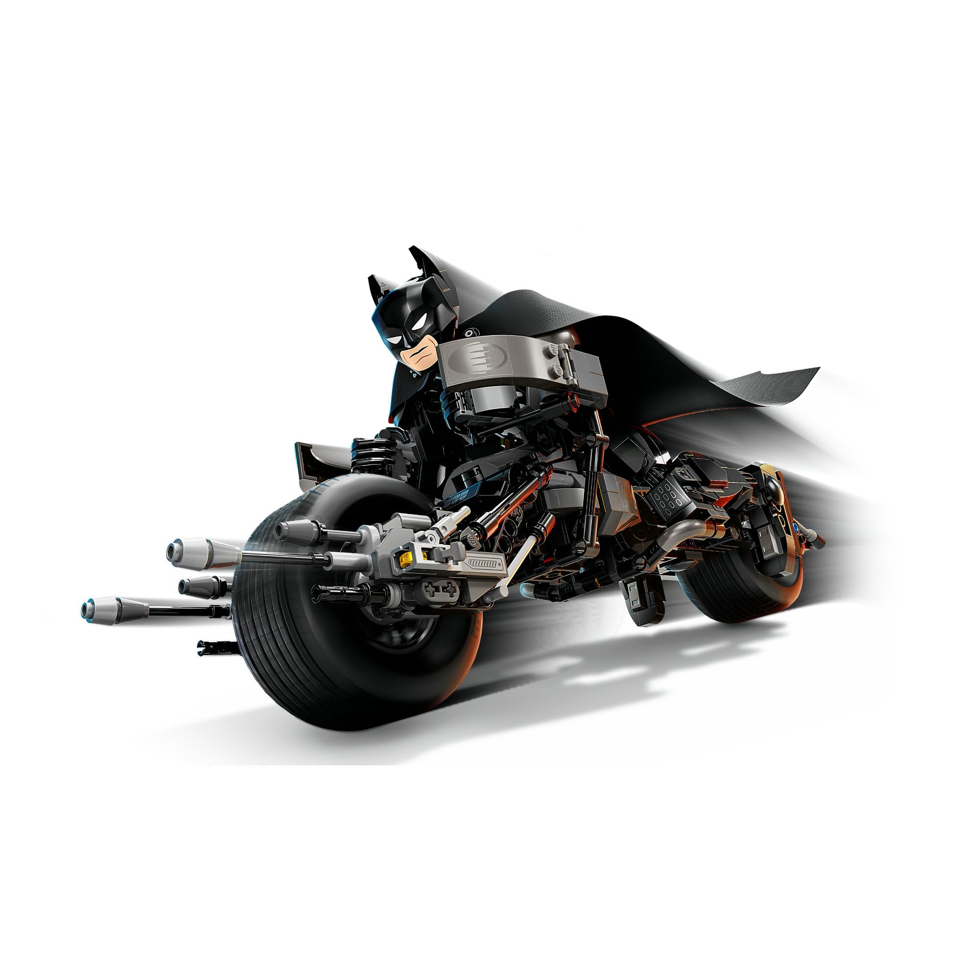 Mysterious hero on a sleek motorcycle, embodying power and resilience in a futuristic setting.