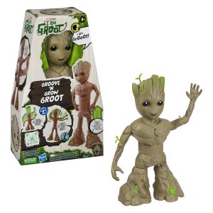 Playful Groove n Grow Groot toy in vibrant colors, perfect for interactive fun and collection.