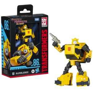 Bumblebee Action Figure from Transformers: Classic 86 Collection in Vibrant Yellow and Black.