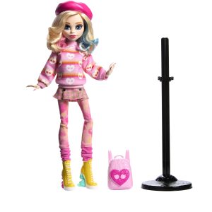 Vibrant fashion doll in roller skates with colorful outfit and chic accessories.