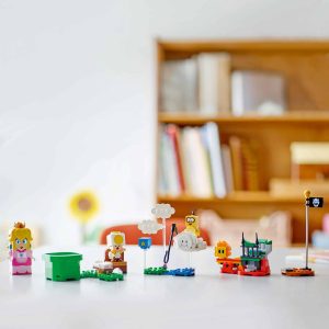 Colorful toy figures inspire imagination and storytelling in a playful, vibrant scene.