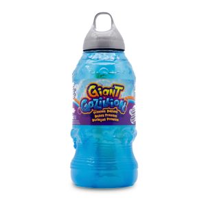 Bright blue giant water bottle for kids, perfect for fun and active hydration.
