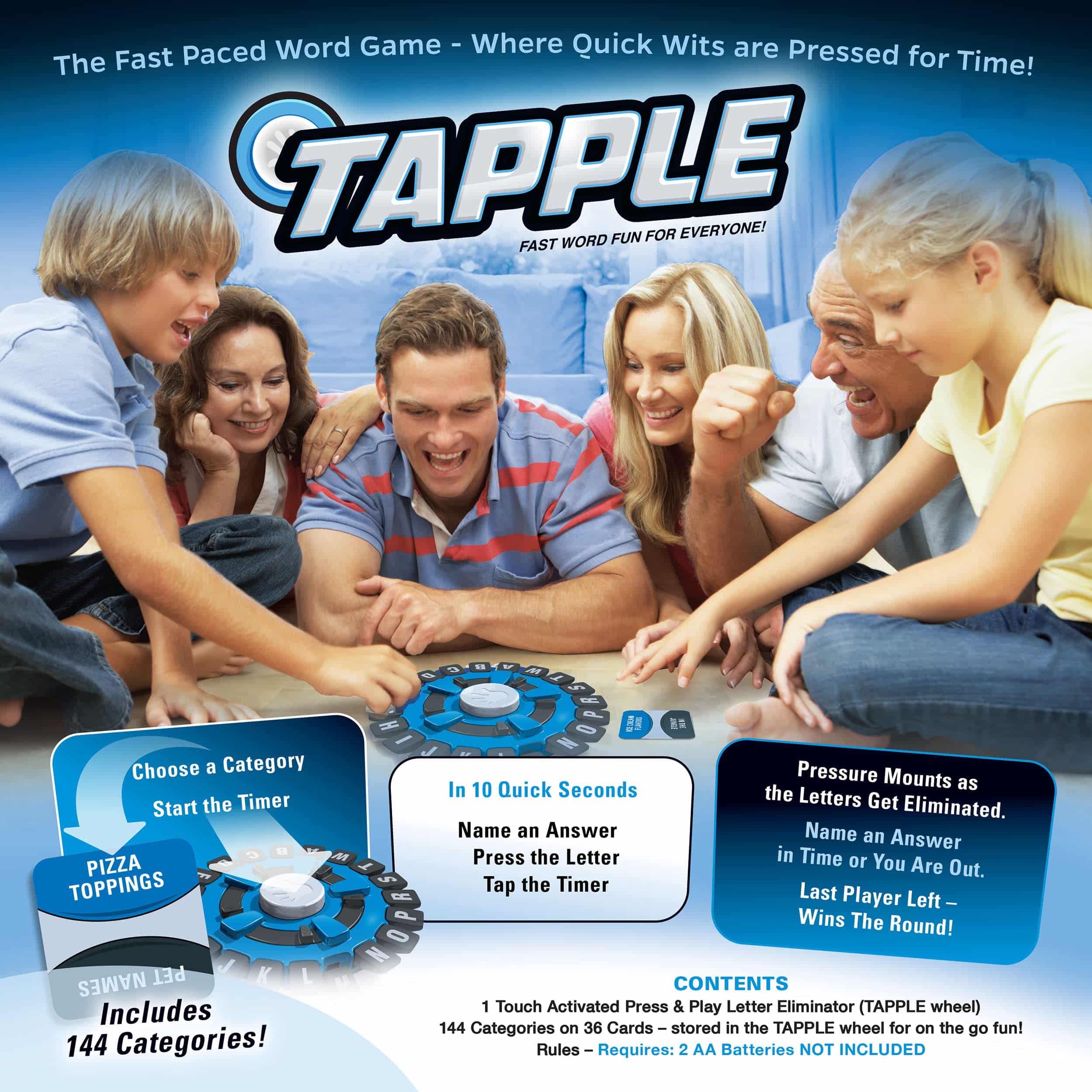 Engage in TAPPLE: a fast-paced word game for exciting gatherings and endless fun!