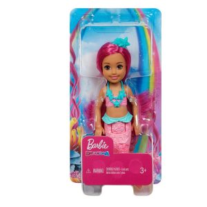 Barbie Mermaid Doll with vibrant colors, pink hair, and a shimmering tail for imaginative play.