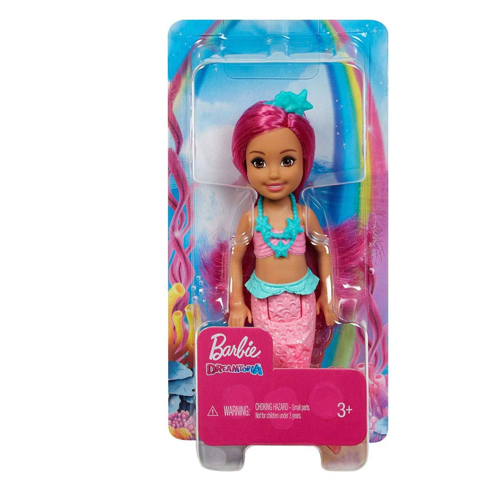 Barbie Mermaid Doll with vibrant colors, pink hair, and a shimmering tail for imaginative play.