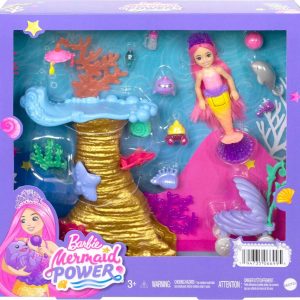 Barbie Mermaid Power: Vibrant playset with a stunning mermaid, colorful sea life, and imaginative adventures.