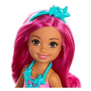 Colorful doll with pink hair and aqua accessories, radiating charm and playful spirit.