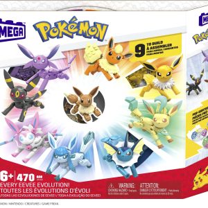 Colorful Eevee Evolutions set featuring 9 detailed figures for creative Pokémon adventures.
