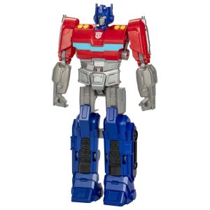 Vibrant heroic robot action figure in red, blue, and gray, perfect for play and display.