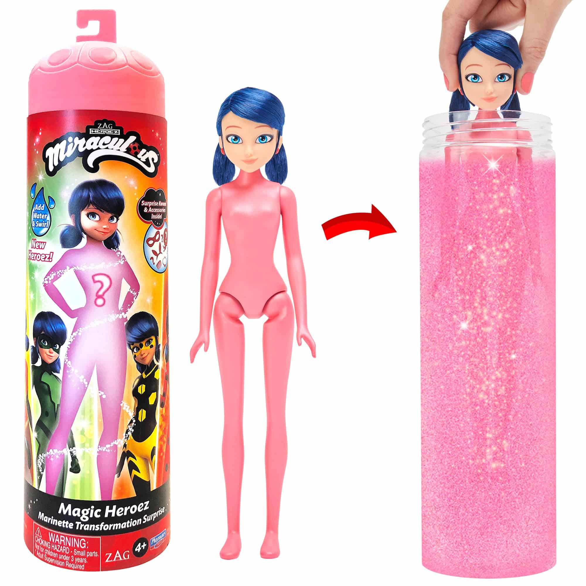 Miraculous Ladybug Colour Change Doll Transform into a superhero with ...