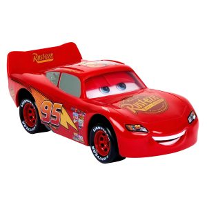 Vibrant Lightning McQueen toy model - collectible red race car from the Cars franchise.