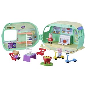 Playful miniature mobile home playset for imaginative kids adventures and social interactions.