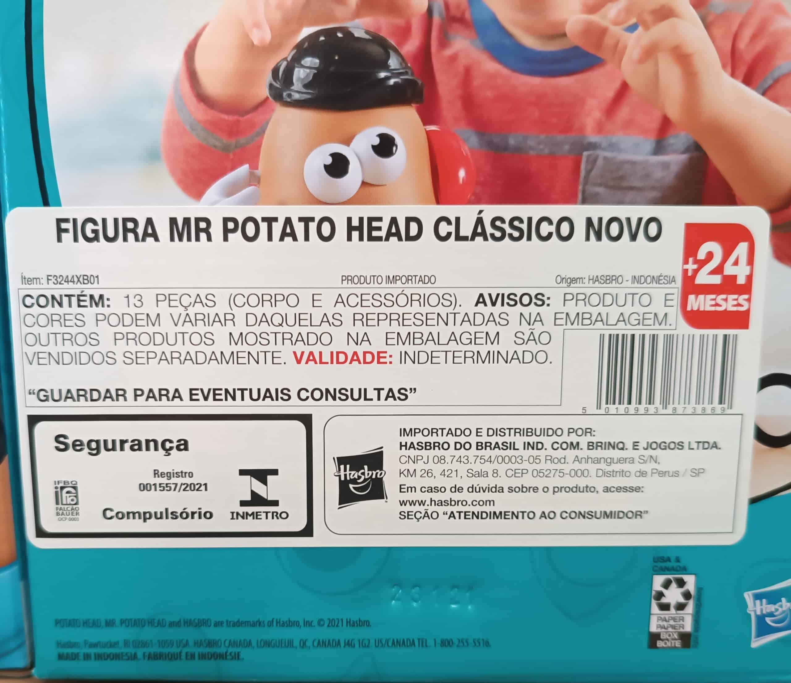 Colorful Mr. Potato Head toy promotes creativity and imaginative play for young children.