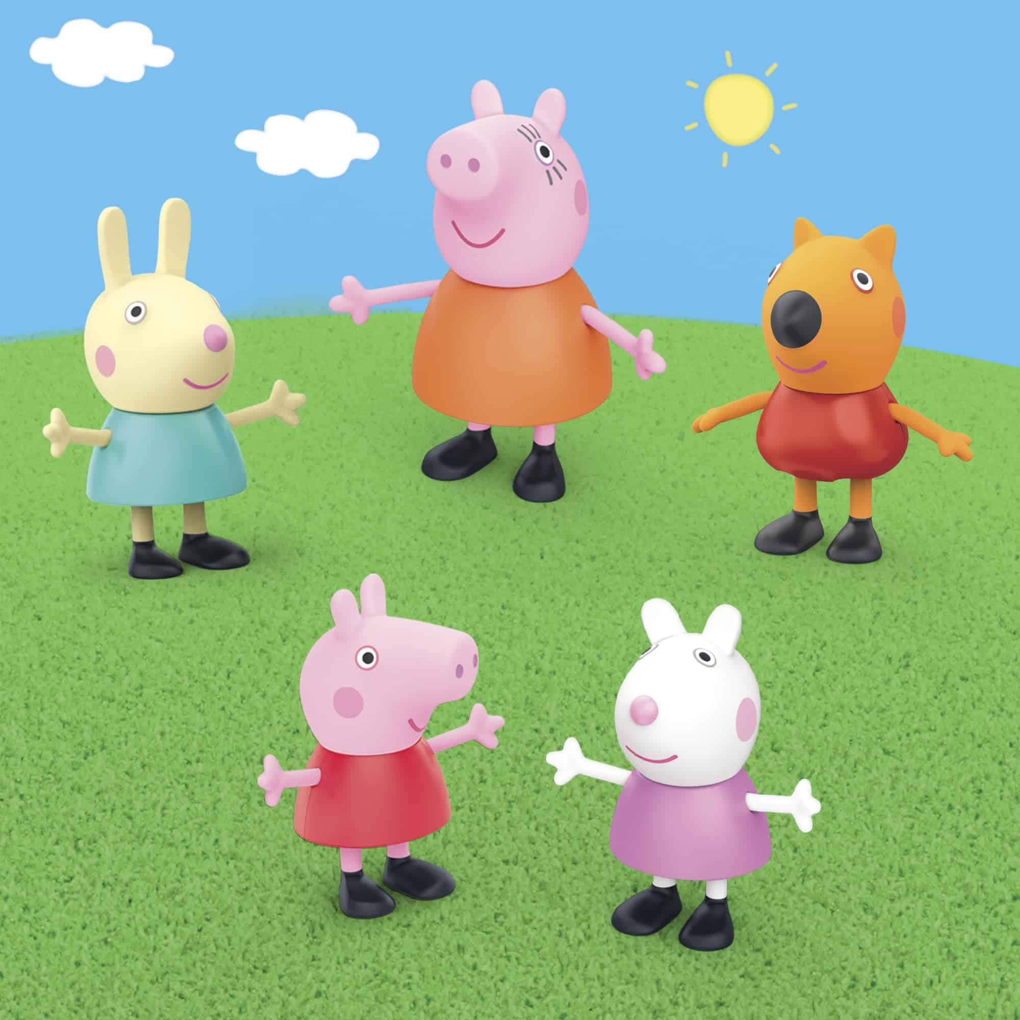 Peppa Pig and friends bask in sunny outdoor fun and friendship on their adventure day.