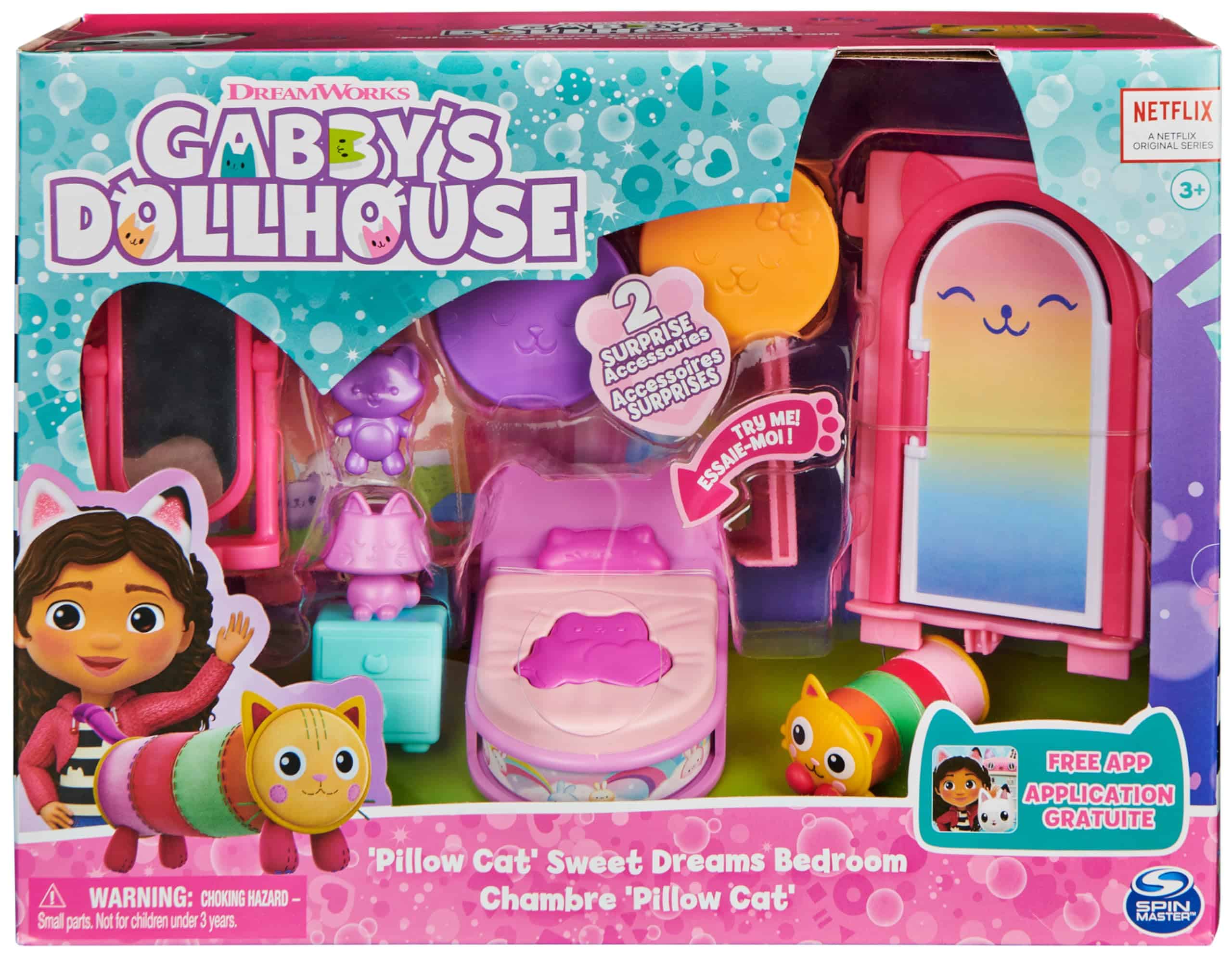 Gabbys Dollhouse Pillow Cats Sweet Dreams Playset sparks creativity with vibrant colors and fun characters.