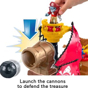 Colorful pirate cannon playset for kids inspires imaginative adventures and creativity on the high seas.