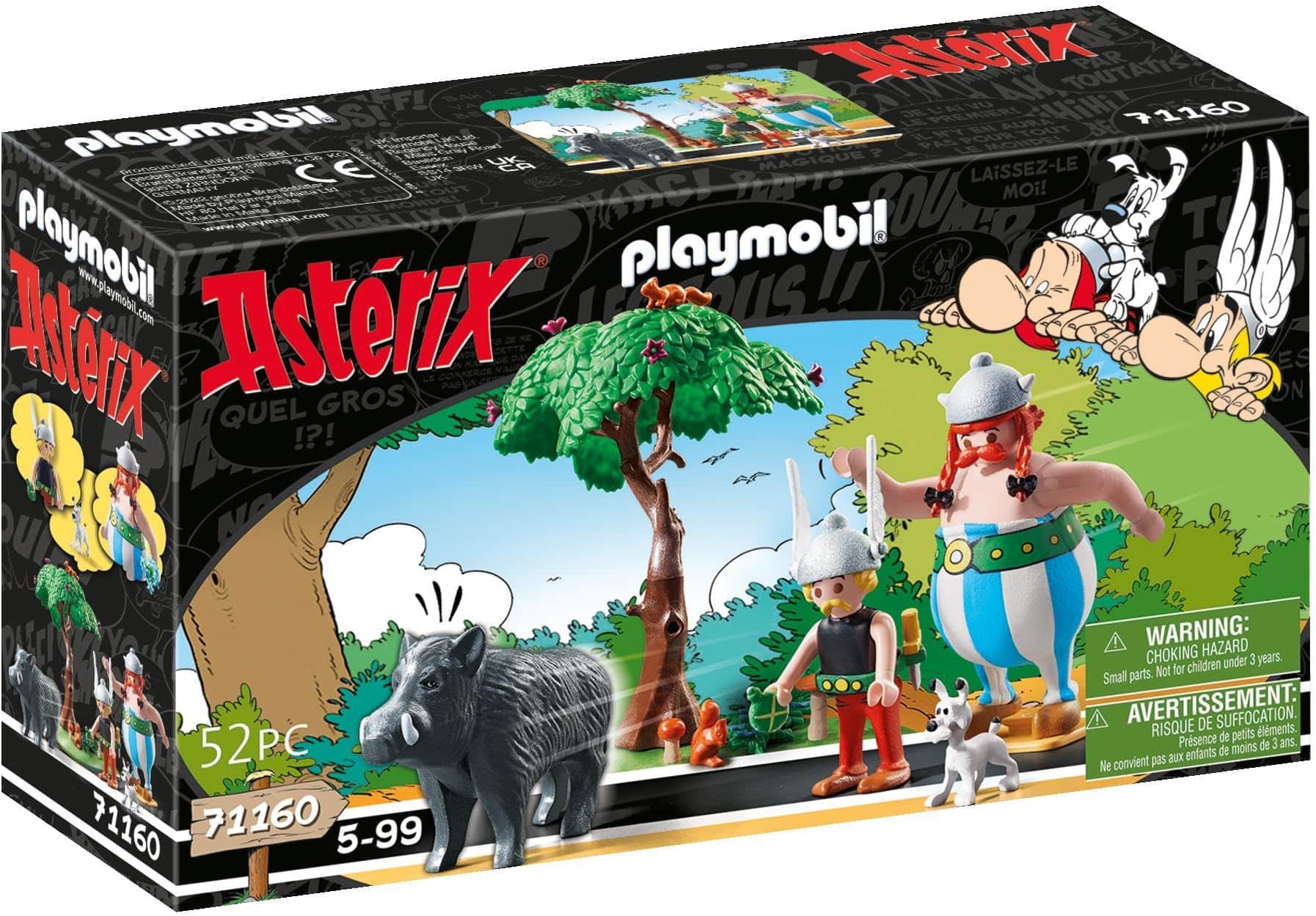 Playmobil Asterix Adventure Set: A vivid play scene with Asterix, Obelix, and friends.