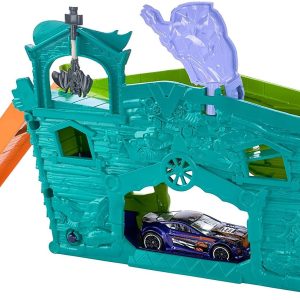 Vibrant race track playset with interactive elements for endless imaginative fun and creativity.