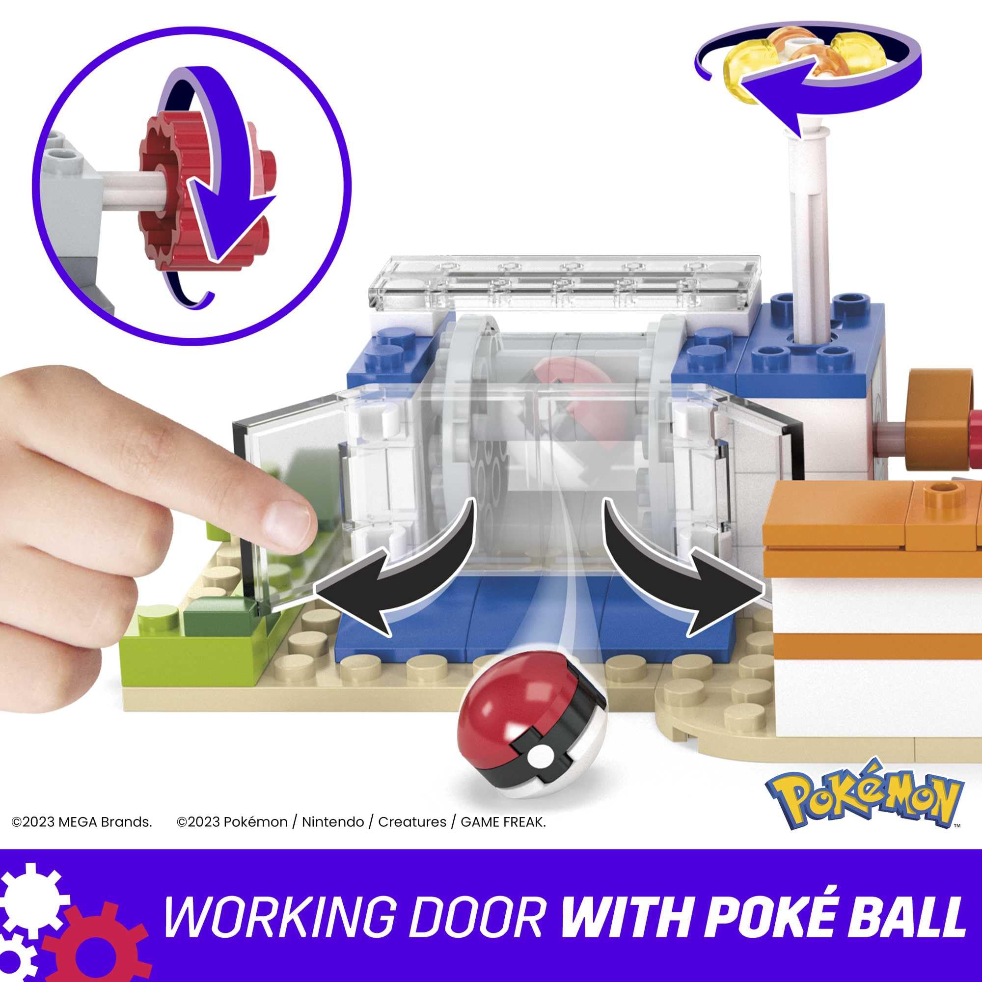 Explore the Pokémon Adventure Playset with interactive door and vibrant landscaping for creative play.