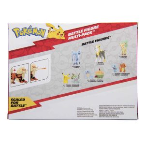 Exciting Pokémon Battle Figure Multi-Pack featuring Pikachu, Eevee, and more for play and collection.