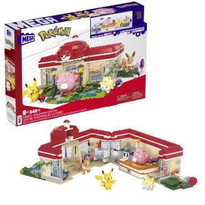 Build your own Pokémon adventures with the colorful Pokémon Center set featuring Pikachu and friends.