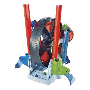Vibrant spinning toy promotes fun learning about motion and balance for children.