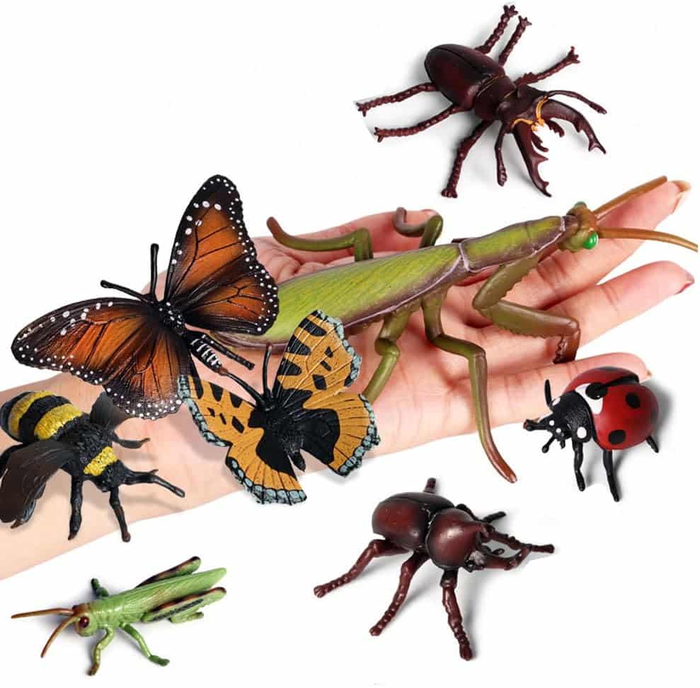Spring Insect Toy Odowalker 8-Piece Realistic Insect Figures - Explore the World of Bugs ...